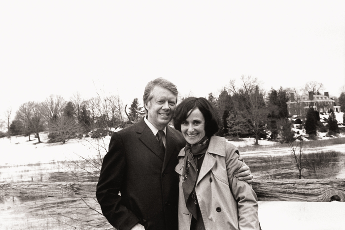 Presidential candidate governor Jimmy Carter and photographer Mikki Ansin
