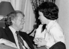 Presidential candidate Jimmy Carter and wife Rosalyn Carter Philadelphia PA